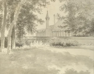 Balliol-Kapelle und Bibliothek vom Hain aus, 2. August 1783